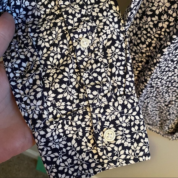 Club Monaco Mens Floral Button Down Shirt Japanese Fabric Slim Fit Size XS - Picture 6 of 9
